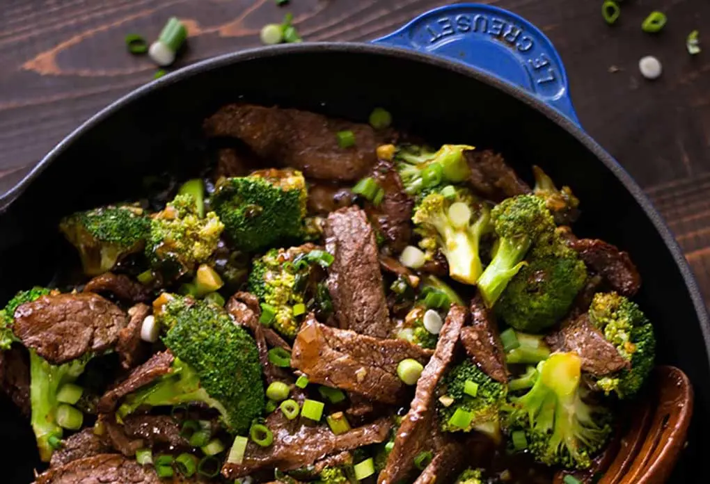 beef and broccoli dinner